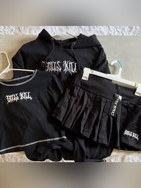 Dolls Kill Logo Merch Clothing Bundle | 3 Pieces | XS